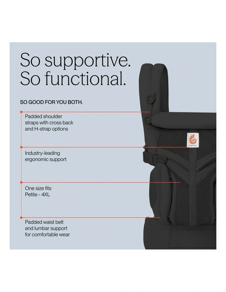Omni Classic Mesh Baby Carrier - Onyx Black image 6