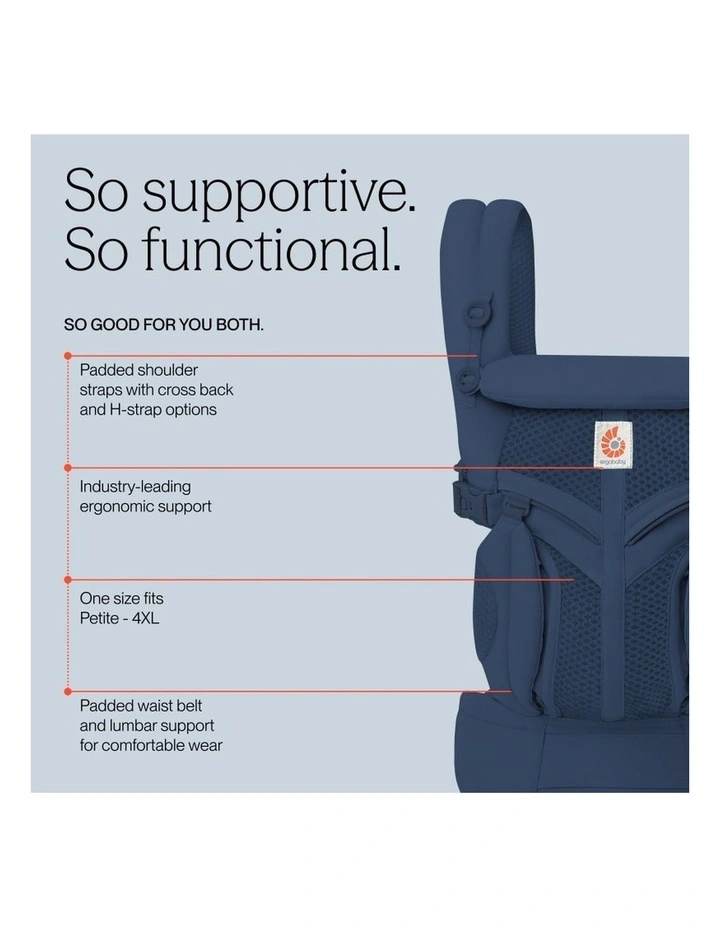 Omni Classic Mesh Baby Carrier - Midnight Blue image 6