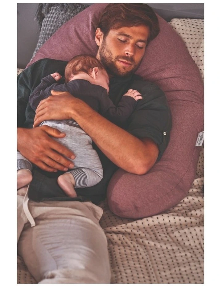 The Original Maternity and Nursing Pillow - Melange Rosewood Bamboo image 3