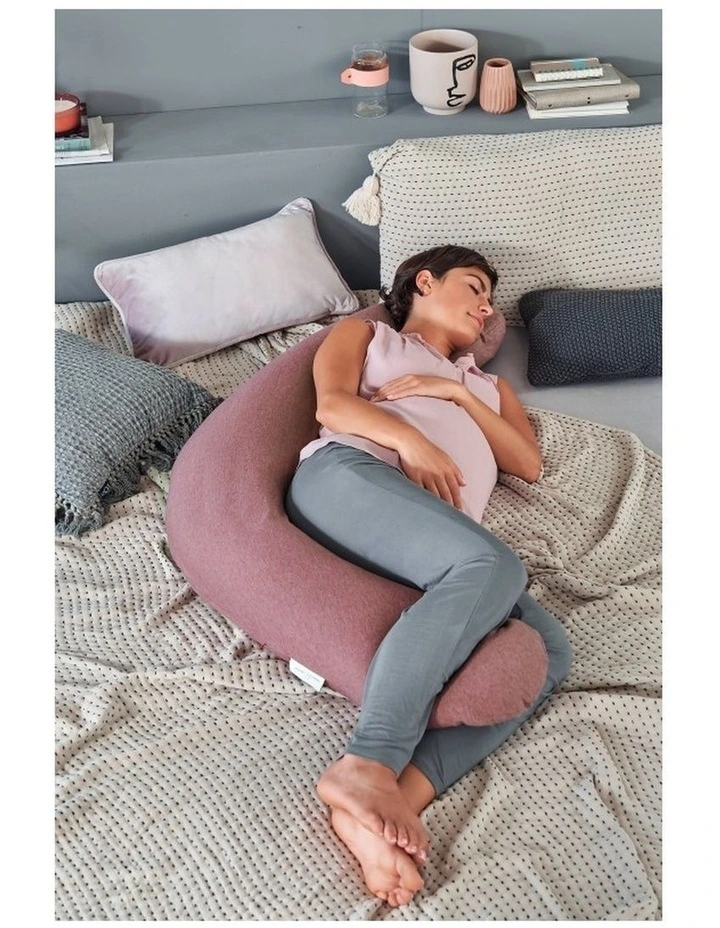 The Original Maternity and Nursing Pillow - Melange Rosewood Bamboo image 4