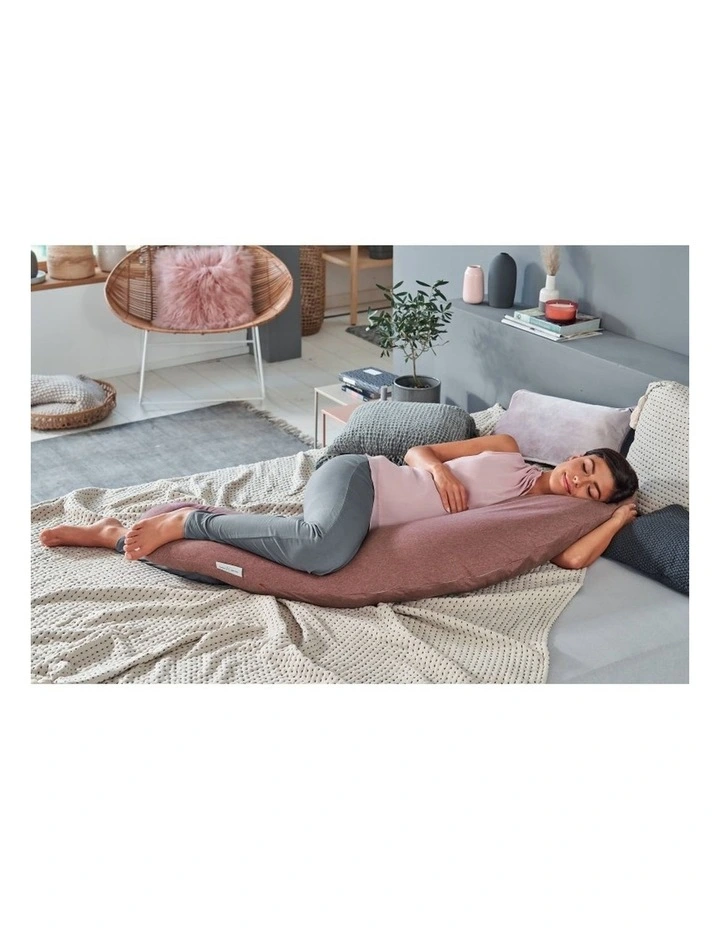 The Original Maternity and Nursing Pillow - Melange Rosewood Bamboo image 5