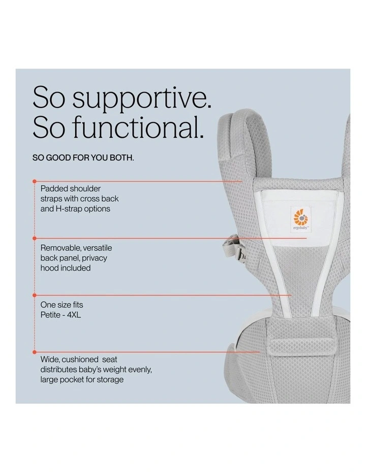 Alta Hip Seat Baby Carrier - Pearl Grey image 6