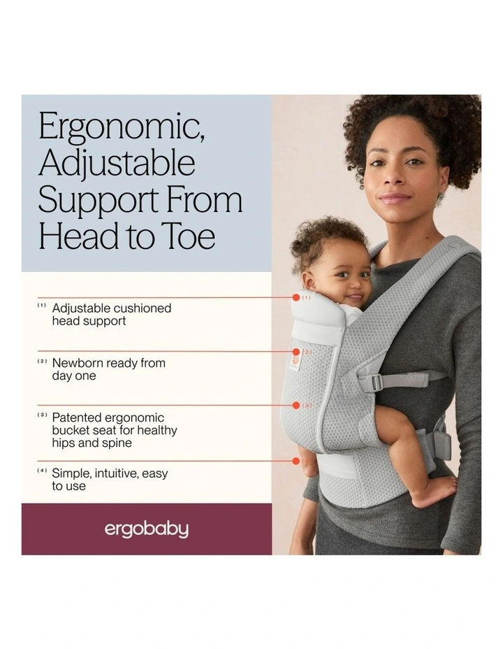 Omni Lite Baby Carrier - Pearl Grey image 6