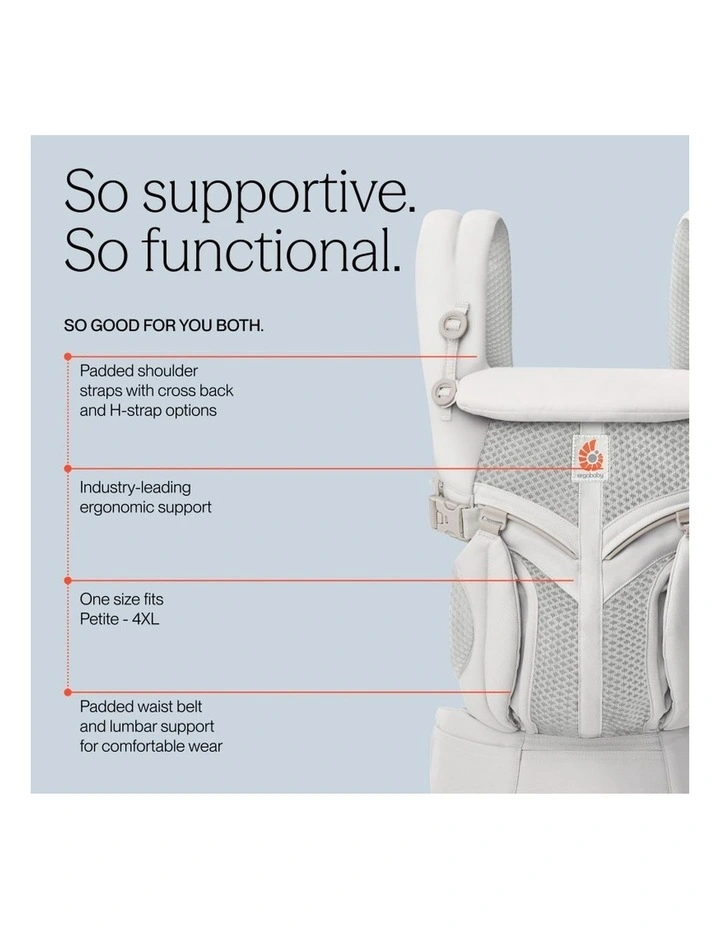 Omni Classic Mesh Baby Carrier - Pearl Grey image 6