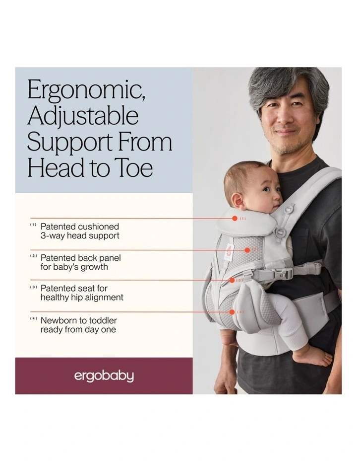 Omni Classic Mesh Baby Carrier - Pearl Grey image 7