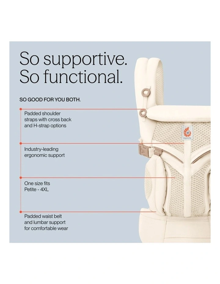 Omni Classic Mesh Baby Carrier - Luminous Ivory image 6
