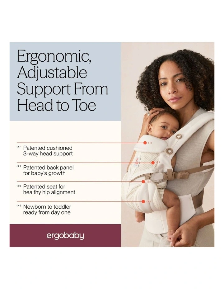 Omni Classic Mesh Baby Carrier - Luminous Ivory image 7