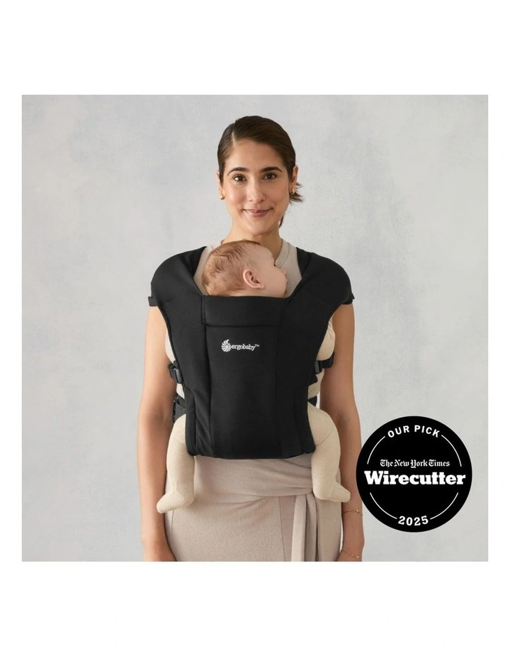 Embrace Newborn Carrier - Pure Black image 3