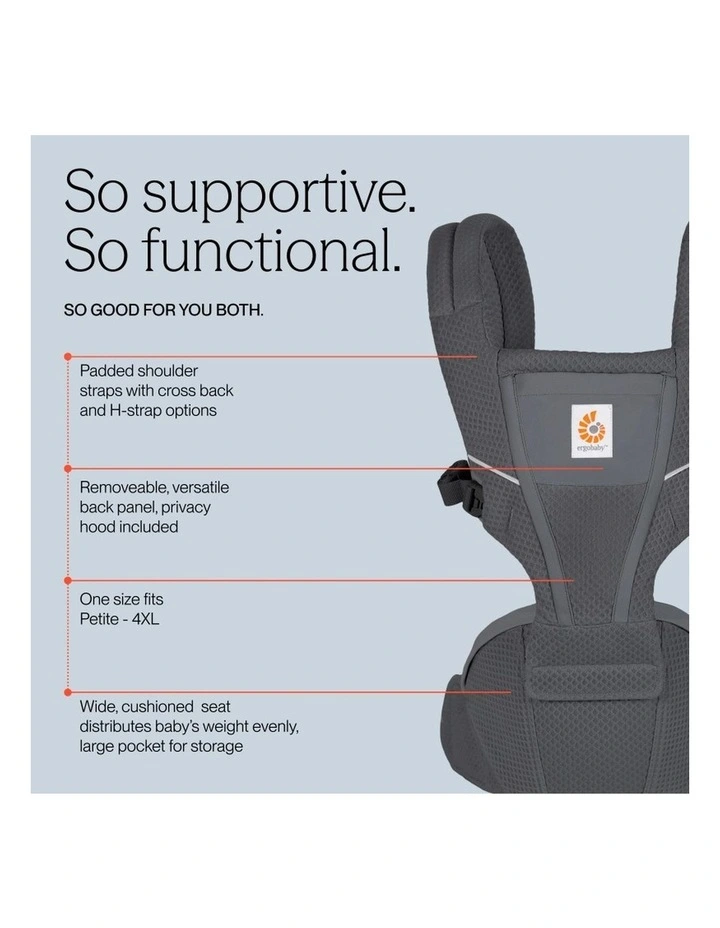 Alta Hip Seat Baby Carrier - Graphite Grey image 6