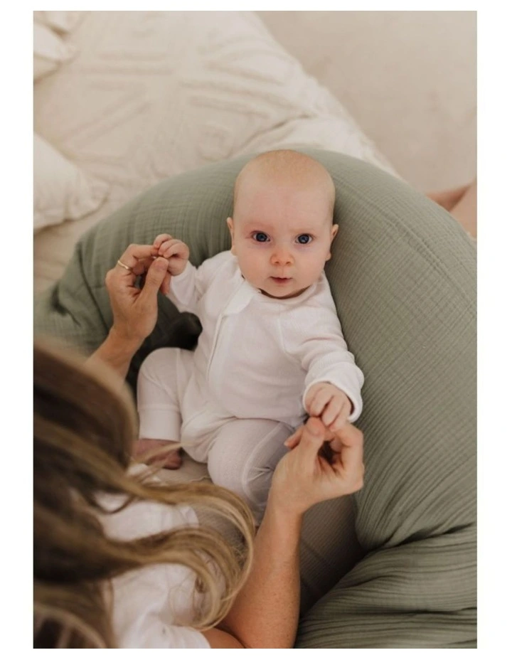 The Original Maternity & Nursing Pillow - Sage Muslin image 7
