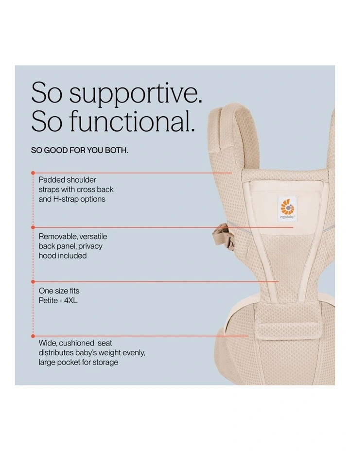 Alta Hip Seat Baby Carrier - Natural Beige image 6