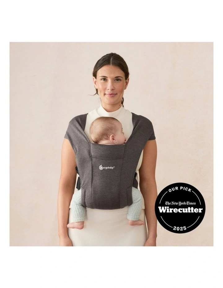 Embrace Newborn Carrier - Heather Grey image 3