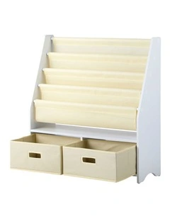 Oikiture Kids Bookshelf Bookcase Children Toys Storage Shelf Rack DIY Organiser