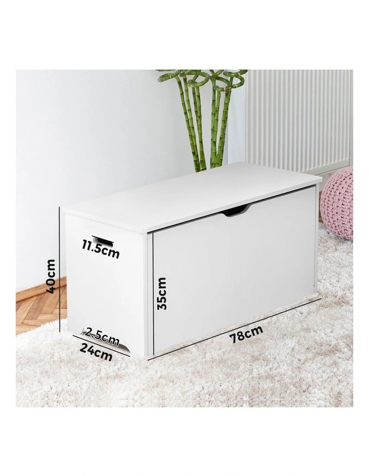 Oikiture Kids Toy Storage Box Cabinet Wooden Chest Container Room Organiser image 3