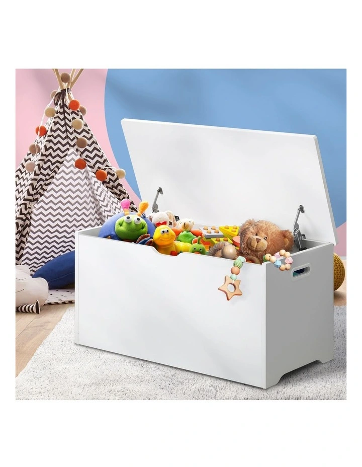Oikiture Kids Toy Storage Box Cabinet Wooden Chest Container Room Organiser image 4