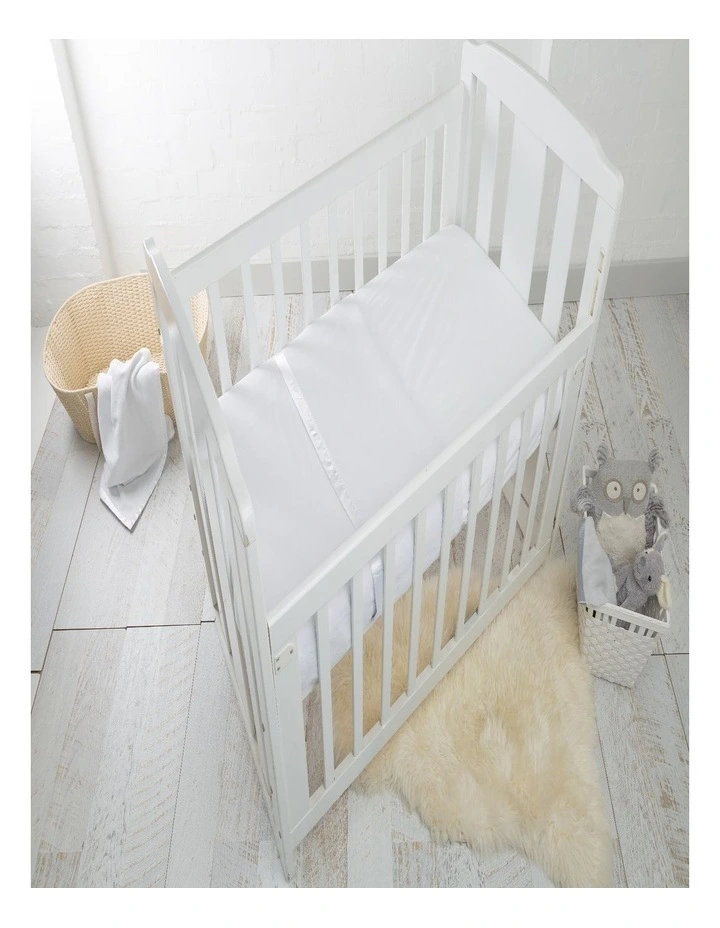 Sweet Dreams Cot Cotton Fleece Blanket White image 3