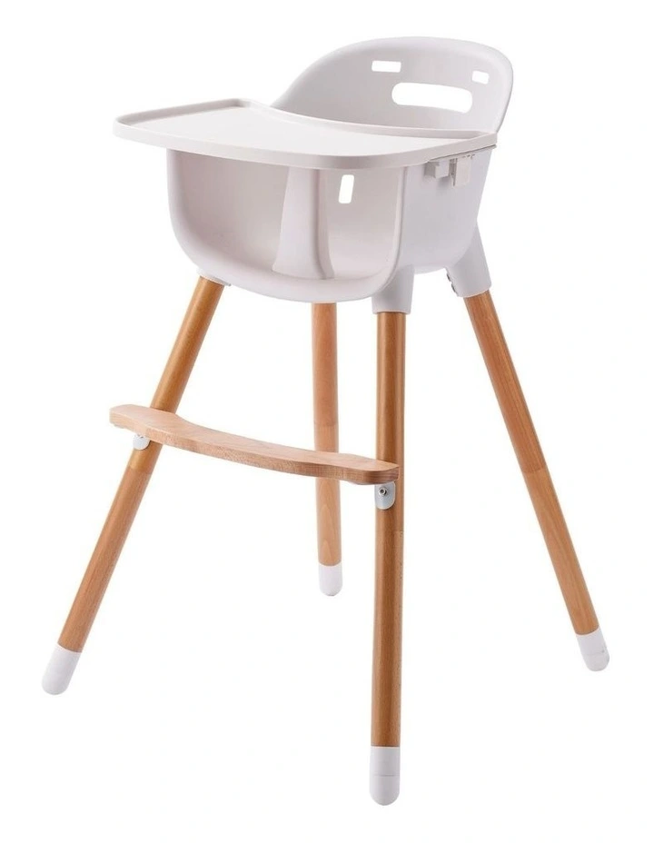 JOY BABY Amelia 2-in-1 Timber Highchair - Blue image 6