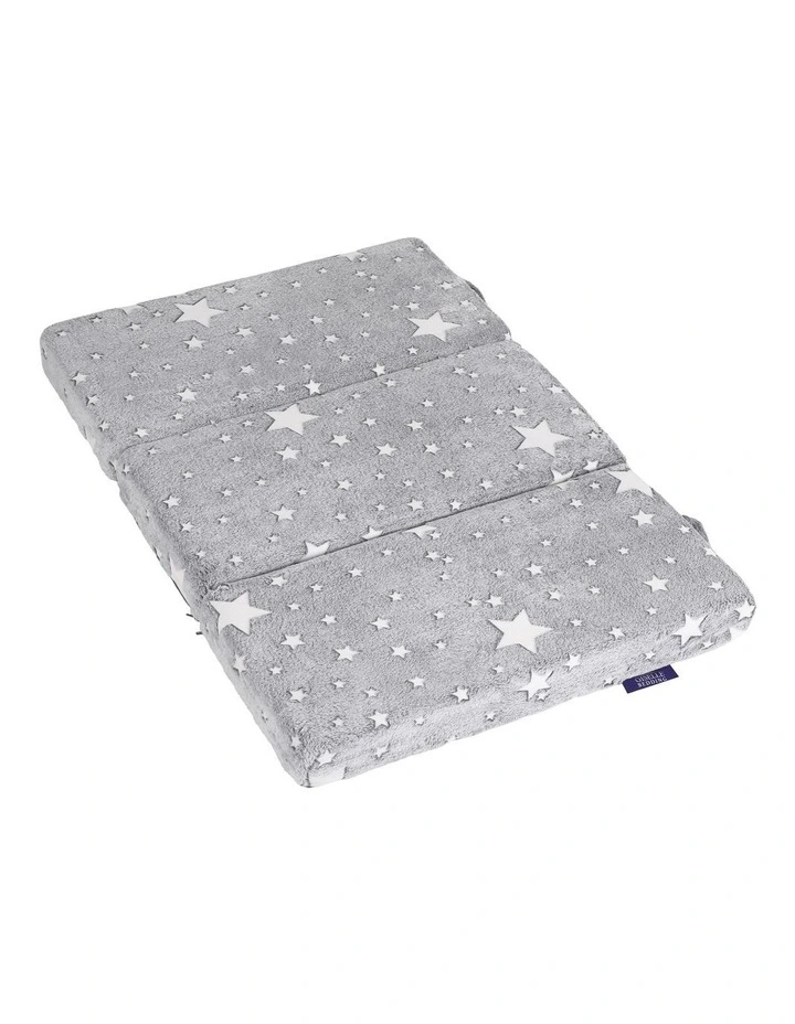 Giselle Bedding Foldable Cot Mattress for Travel Cot, Glow-in-Dark Cover image 1