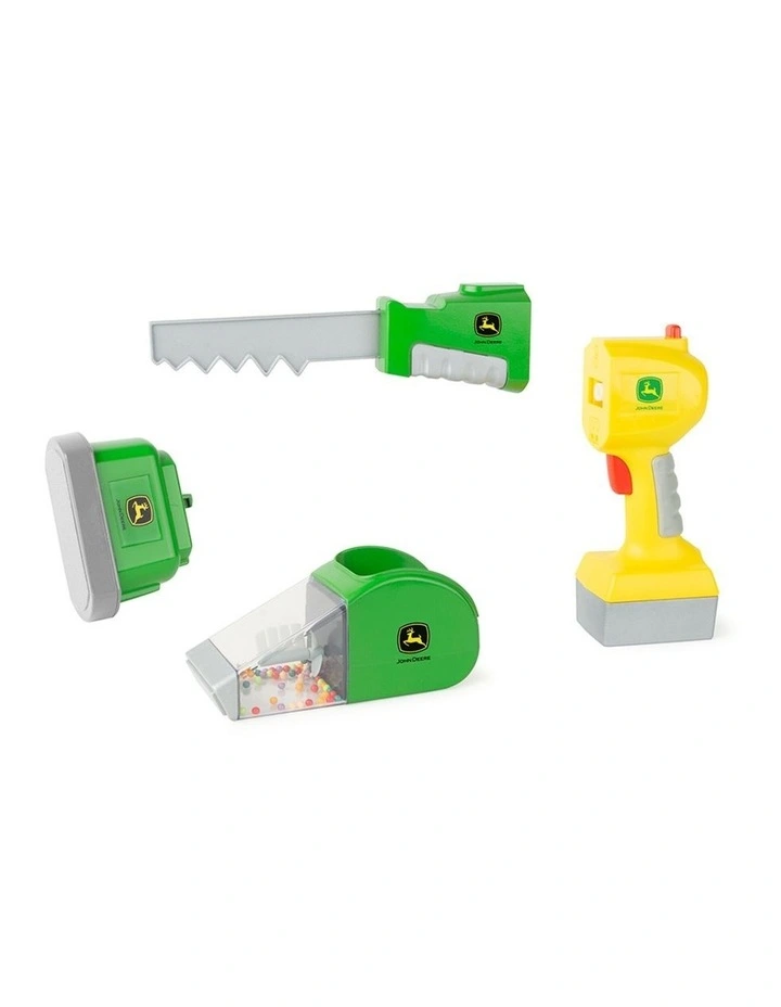 John Deere Kids/Childrens 3-in-1 Power Tools Pretend Play Toys Set 3Y image 1