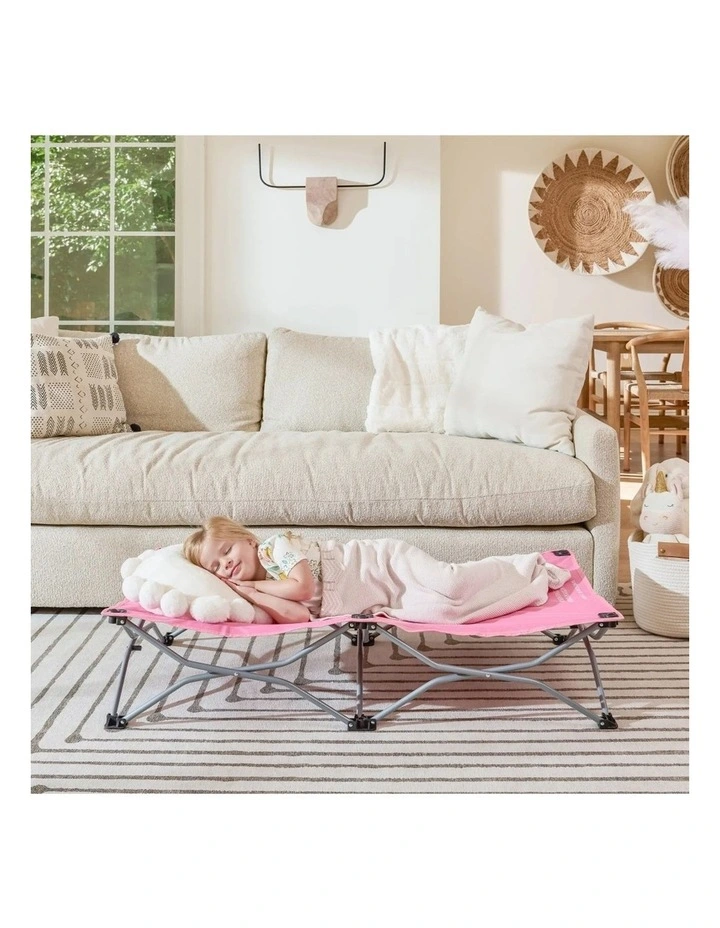 Baby Toddler Travel Bed Portable Foldable For Ages Pink 2-5y image 6