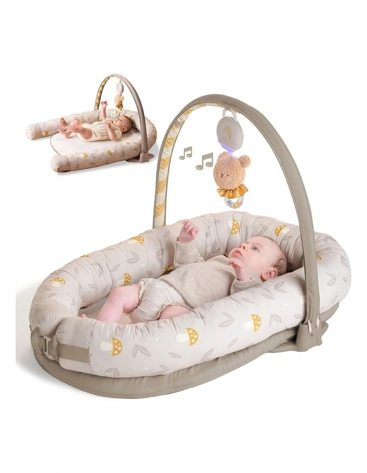 Snuggle Baby Play Pod 2-in-1 Lounger Gym Musical Bear image 2