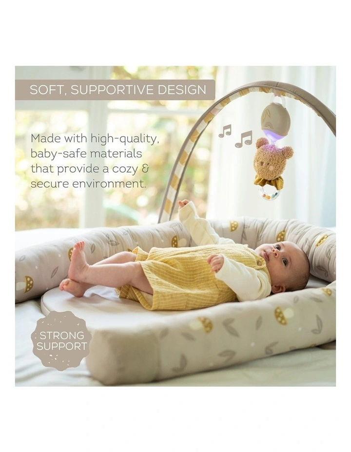 Snuggle Baby Play Pod 2-in-1 Lounger Gym Musical Bear image 3