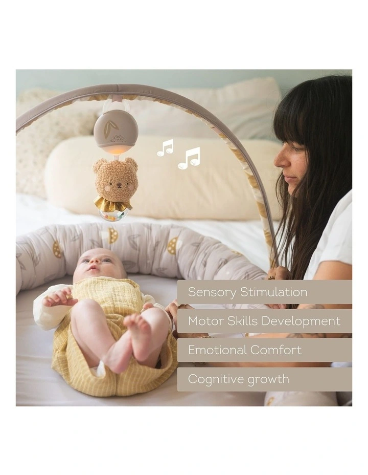 Snuggle Baby Play Pod 2-in-1 Lounger Gym Musical Bear image 4