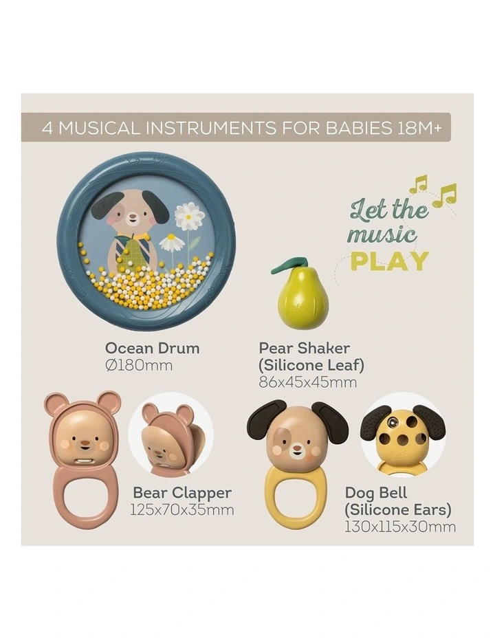 4pc Musical Discovery Set Baby Instruments 6m image 2