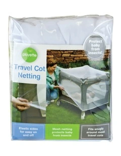 Travel Cot Netting Fine Mesh Insect Protection Fits Most Cots