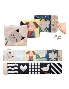 Soothing Sounds Book Baby Fabric Interactive Musical Toy