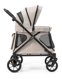 Q1 2.0 Wagon Stroller Lightweight Compact Safe Ash Rose 6-36M