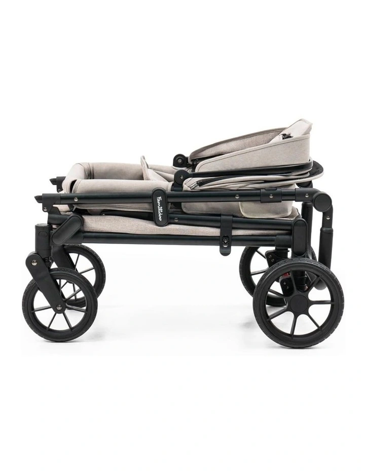 Q1 2.0 Wagon Stroller Lightweight Compact Safe Ash Rose 6-36M image 5