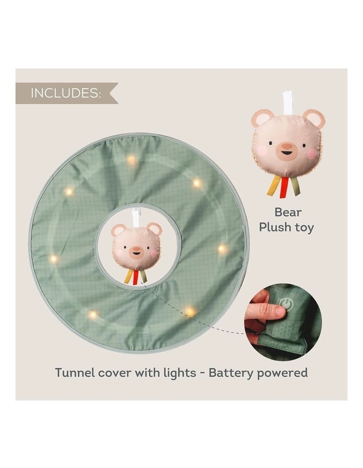 Glow & Go Tunnel Soft Plush Bear Baby Crawling Toy 6M 120cm image 6