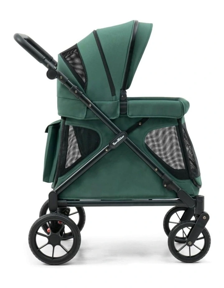 Familidoo Q1 2.0 Wagon Stroller Emerald Green Multi-Use image 1