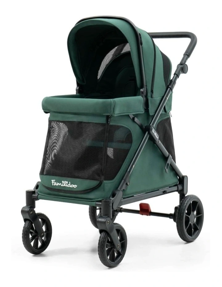 Familidoo Q1 2.0 Wagon Stroller Emerald Green Multi-Use image 3