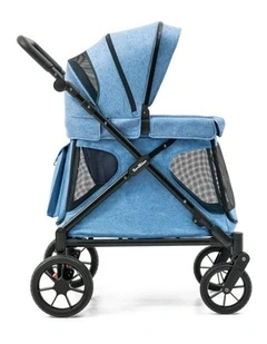 Familidoo Q1 2.0 Wagon Stroller Lightweight Denim Blue