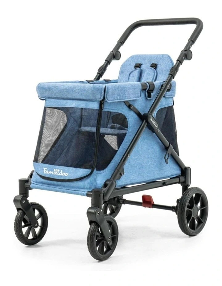 Familidoo Q1 2.0 Wagon Stroller Lightweight Denim Blue image 5