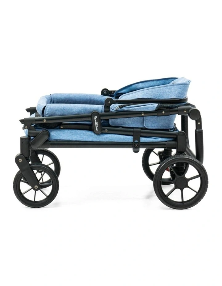 Familidoo Q1 2.0 Wagon Stroller Lightweight Denim Blue image 6