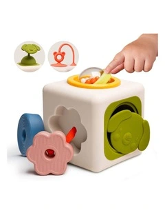Peek & Play Silicone Cube Baby Activity Toy Sensory Development