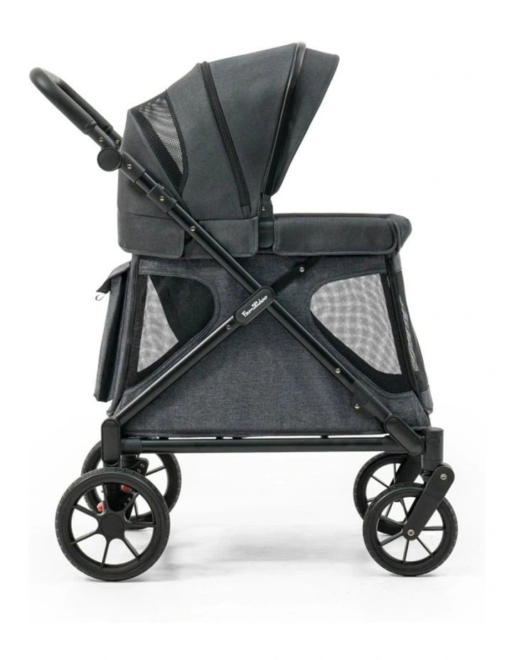 Familidoo Q1 2.0 Wagon Stroller Lightweight Charcoal Grey image 1
