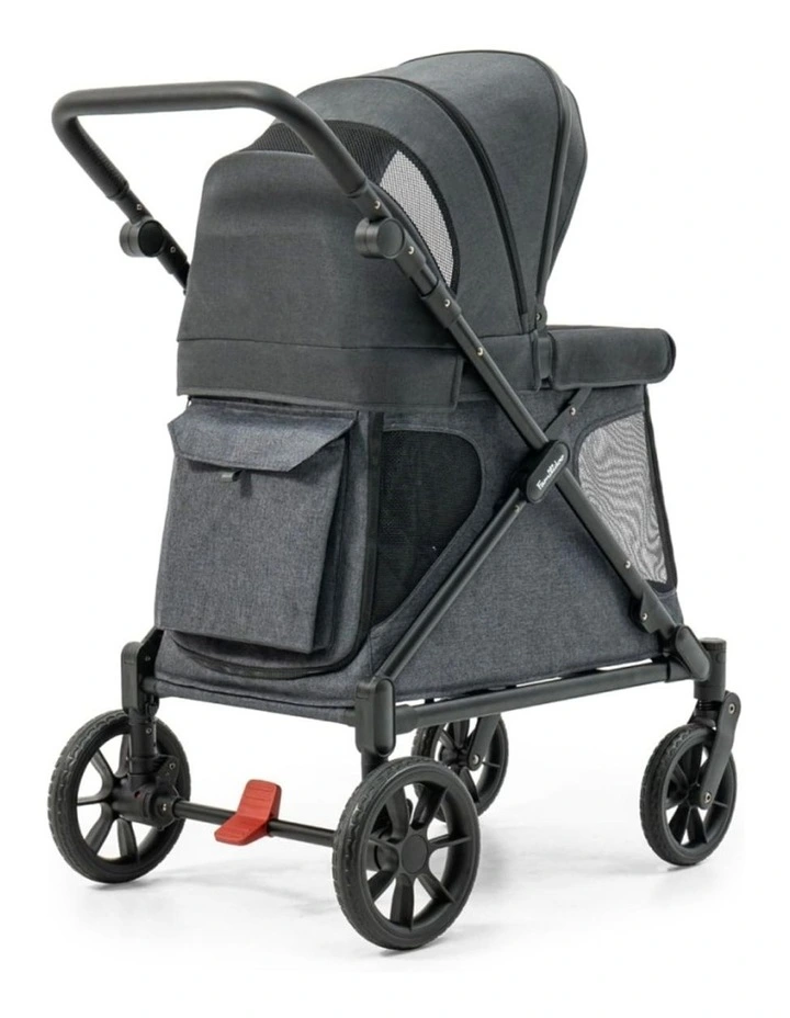 Familidoo Q1 2.0 Wagon Stroller Lightweight Charcoal Grey image 3