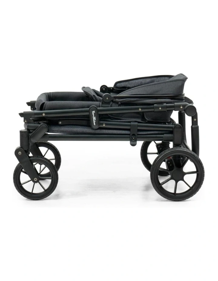 Familidoo Q1 2.0 Wagon Stroller Lightweight Charcoal Grey image 4
