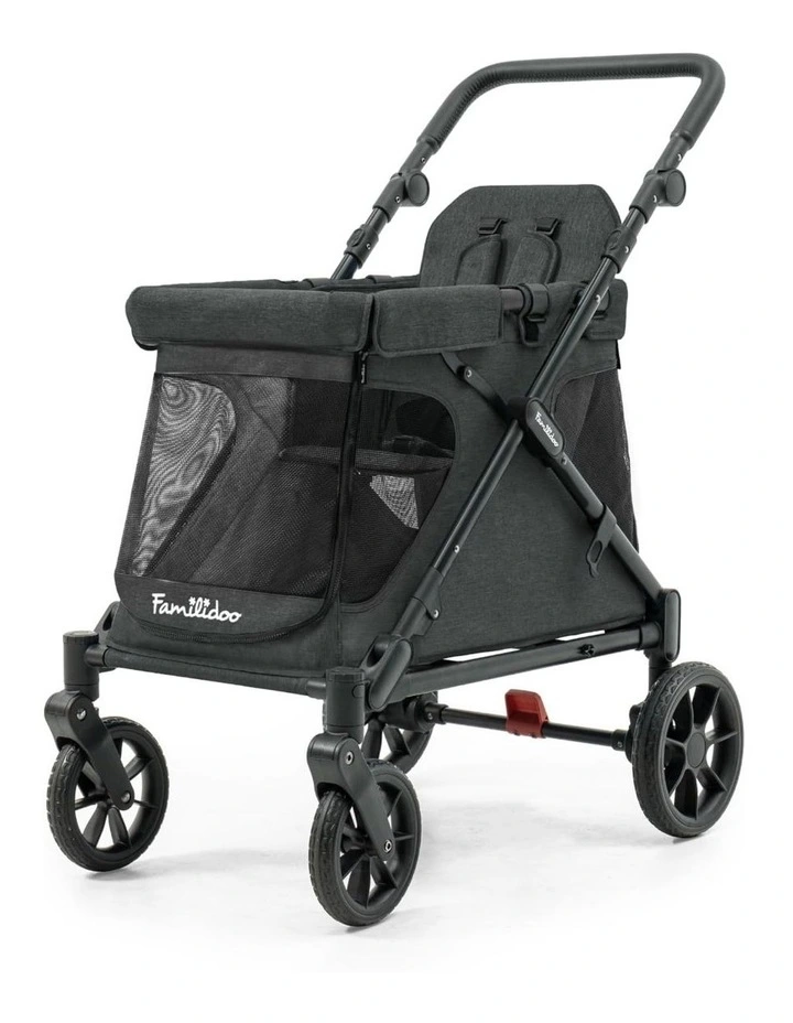Familidoo Q1 2.0 Wagon Stroller Lightweight Charcoal Grey image 5