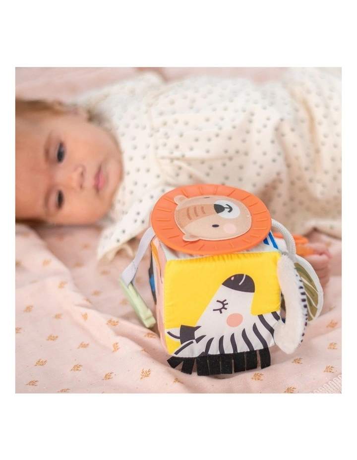 Savannah Discovery Cube Soft Activity Toy With Chime Bells 33cm image 2