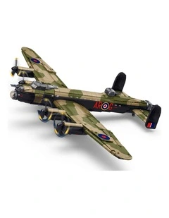 Model Kit 1:44 Lancaster Bomber G For George Plane WWII RAAF Air Force Military Building Blocks DIY