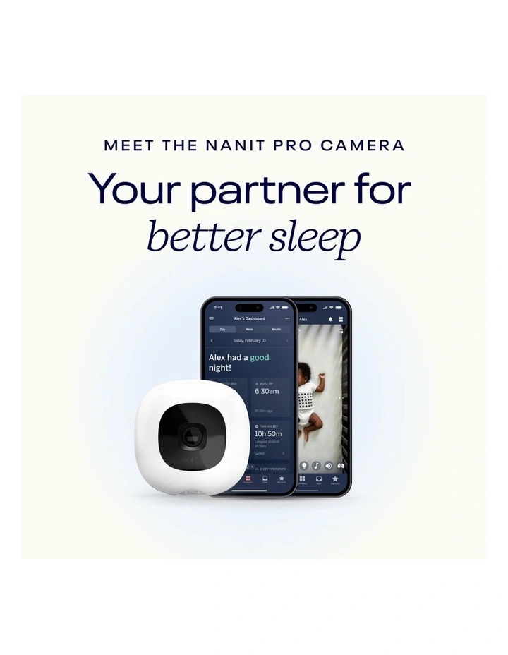 Nanit Smart Baby Pro Monitor with Floor Stand for Nursery Setup image 5