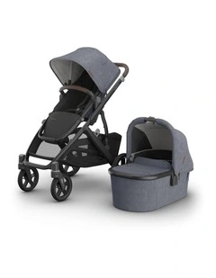 UPPAbaby Vista V3 Pram With Bassinet - Julian (Dusty Blue Melange)