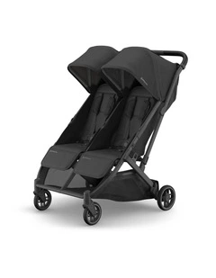 UPPAbaby Minu Duo Stroller - Jake (Charcoal / Carbon / Black Leather)