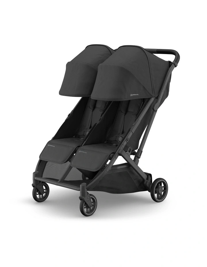 UPPAbaby Minu Duo Stroller - Jake (Charcoal / Carbon / Black Leather) image 2