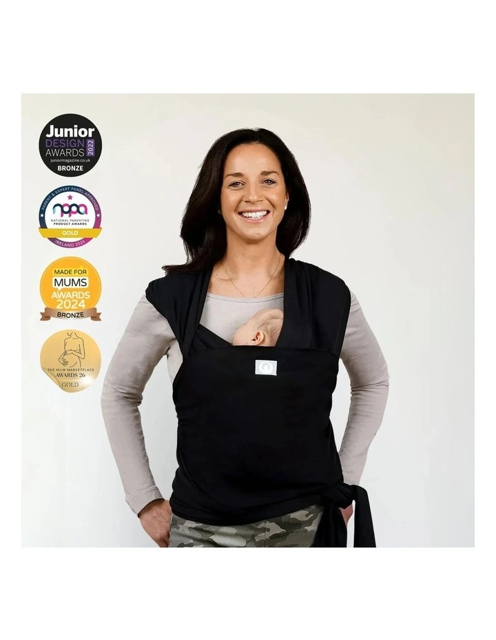 Stretchy Baby Wrap - Ebony image 5